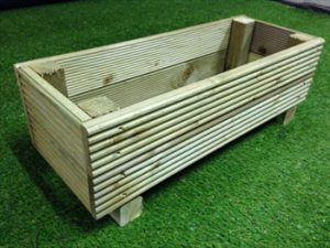 small treated planter