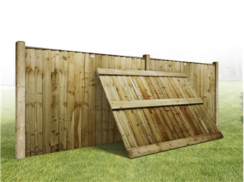 Heavy Duty Vertilap Featheredge Fence Panel (6ft x 4ft)