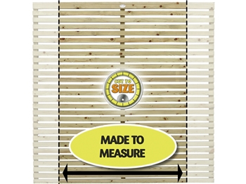 Green - Elite Slatted PSE Fence Panel (Made To Measure)