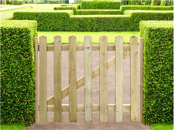 Pointed Top Picket Gate (0.9m x 0.9m)