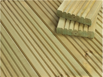 Sample - Standard Redwood Decking (120mm x 28mm)