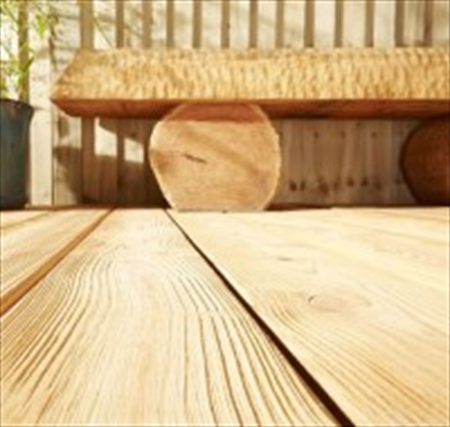 Larch Brushwood Finish Decking Boards (145mm x 32mm) Brushwooddecking