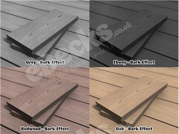 Sample Pack - RealGroove™ Bark Effect Solid Composite Decking (146mm x 22mm)