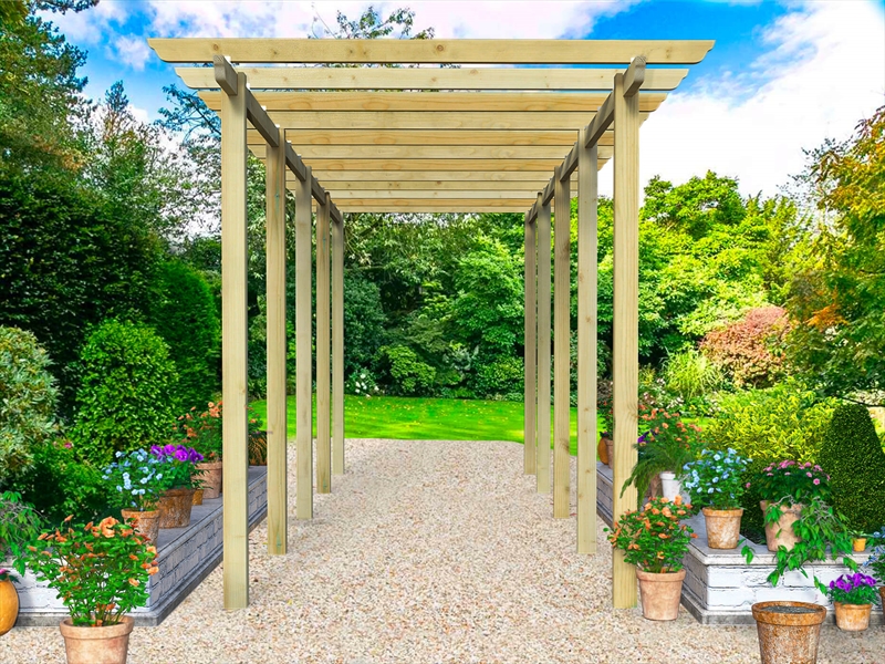 walkway pergola