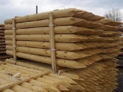 Timber Fencing Poles