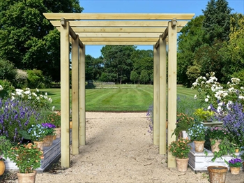 Heavy Duty Royal Walkway Pergola Extra Wide (W 3600mm x D 2400mm)