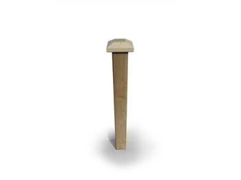 Handmade Fine Quality Newel Post (125mm Newel with 6 x 6 Pyramid Shaped Top)