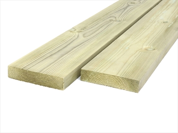 Green - Treated Planed Square Edge Timber (100mm x 25mm)