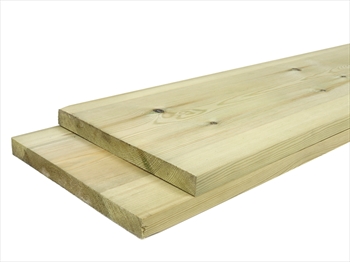 Green - Treated Planed Square Edge Timber (200mm x 25mm)