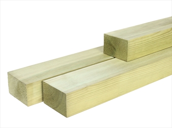 Green - Treated Planed Square Edge Timber (75mm x 50mm)