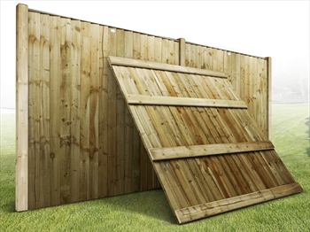 Heavy Duty Vertilap Featheredge Fence Panel (W7ft x H6ft)