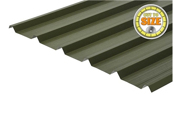 Anti Condensation Plastisol Coated Olive Green 0.5mm Box Profile Steel Sheets (Exact Cut)
