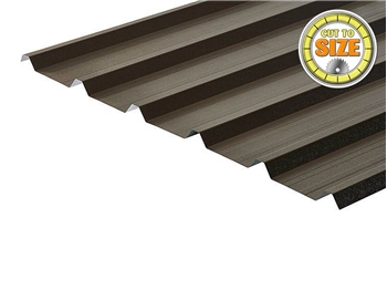 Anti Condensation Plastisol Coated Vandyke Brown 0.5mm Box Profile Steel Sheets (Exact Cut)