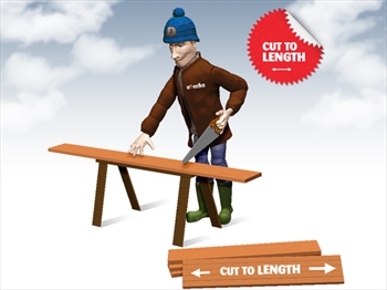 Cut To Size - Green Rough Sawn Treated Timber (4" x 1") 