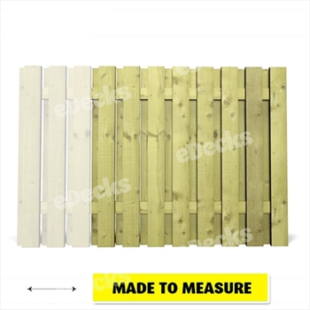 Green - Tudor Heavy Duty DOUBLE Start / End Panel (Made to Measure)