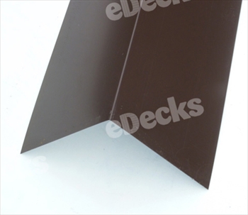 Plastisol Coated Angled Ridge 3m Vandyke Brown (200mm x 200mm)