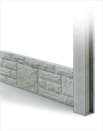 Rock Faced Concrete Gravel Boards 300mm (Pack of 15)
