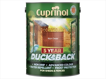 Cuprinol 5 Years Ducksback Rich Cedar (5 Litre)
