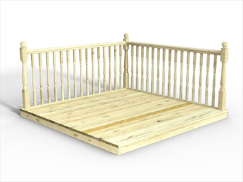 Chunky Easy Deck Kit 2.4m x 2.4m (With Handrails)