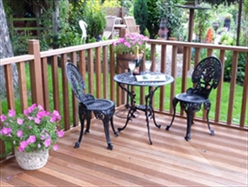 Hardwood 90mm Balau Deck Kit 3m x 3m (With Handrails)