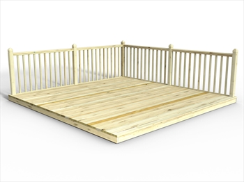 Chunky Easy Deck Kit 4.2m x 4.2m (With Handrails)