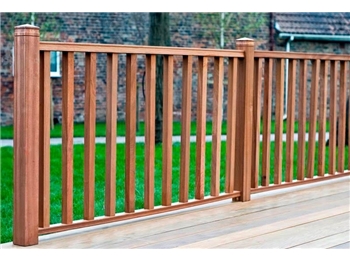 42mm Square Hardwood Balau Deck Spindle 