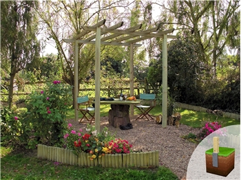 Traditional Pergola (W 3600mm x D 3600mm)