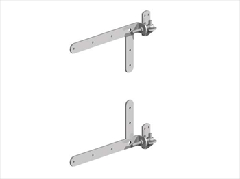 Gatemate Braced Adjustable Bands & Hooks On Plates (350mm)