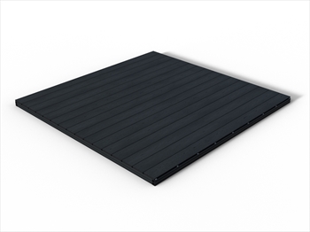 RealGroove™ Bark Effect Ebony Solid Composite Decking Kit (2.4m x 2.4m)