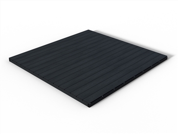 RealGroove™ Bark Effect Ebony Solid Composite Decking Kit (2.4m x 2.4m)