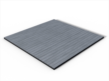RealGroove™ Bark Effect Grey Solid Composite Decking Kit (3.6m x 3.6m)