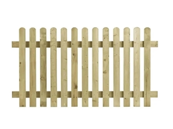 Round Top Picket Fence Panel (1800mm x 900mm)