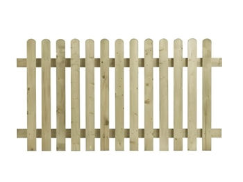 Round Top Picket Fence Panel (1800mm x 1200mm)