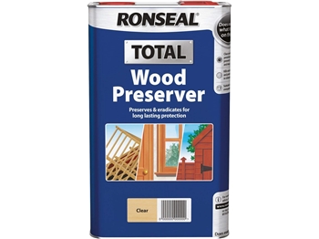 Ronseal Total Wood Preserver 5 Litre (Clear)