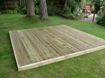 Cut To Size - Redwood 145mm Softwood Decking Kit (No Handrails)