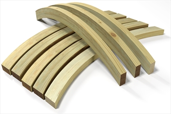 Treated - Softwood Curved Pergola Beam (95mm x 44mm x 1800mm)