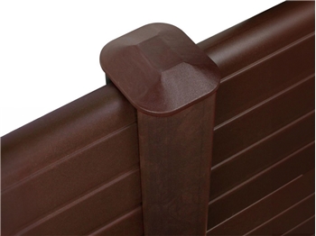 Walnut Composite Fence Post (2700mm x 110mm x 90mm)
