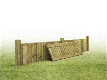 Heavy Duty Vertilap Featheredge Fence Panel (6ft x 2ft) 