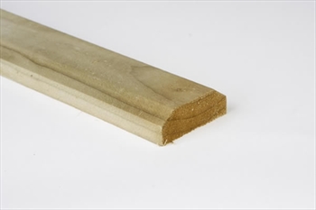 Green Fence Panel Capping Rail (1828mm)