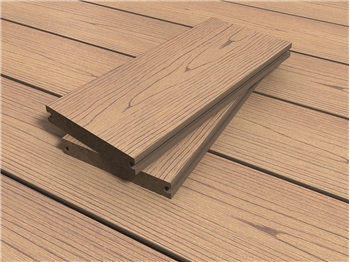 Cut to size - RealGroove™ Bark Effect Oak Solid Composite Decking (146mm x 22mm)