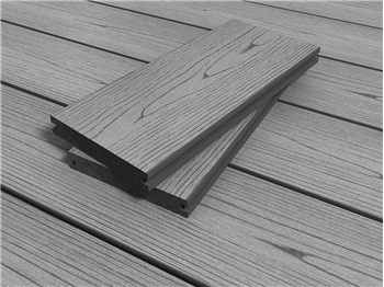 Cut to size - RealGroove™ Bark Effect Grey Solid Composite Decking (146mm x 22mm)