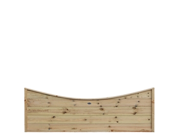 Concave Contemporary Fence Panel (6ft x 2