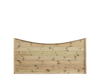 Concave Contemporary Fence Panel (6ft x 3