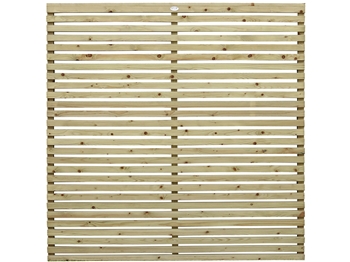 Green - Elite Slatted PSE Fence Panel (1.8m x 1.820m)