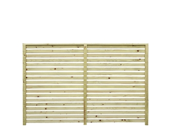 Green - Elite Slatted PSE Fence Panel (1.8m x 1.220m)