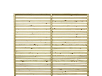 Green - Elite Slatted PSE Fence Panel (1.8m x 1.520m)
