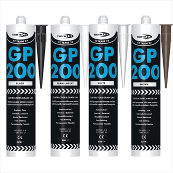 Bond-It GP200 Silicone Sealant 310ml (Various Colours)