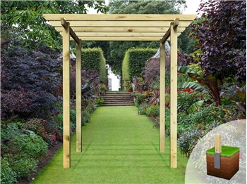 Village Walkway Pergola (W 2400mm x D 2400mm)
