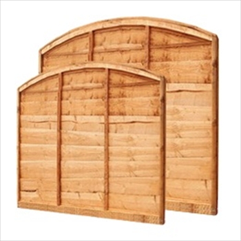 Arch Overlap Fence Panel (6ft x 2