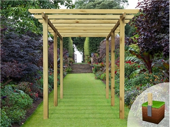 Village Walkway Pergola (W 2400mm x D 4800mm)